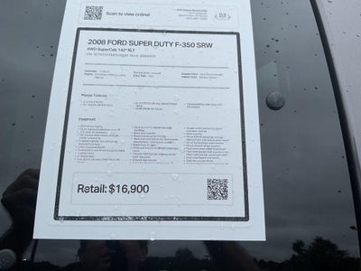2008 Ford Super Duty F-350 Srw '4WD SuperCab 142'' XLT'