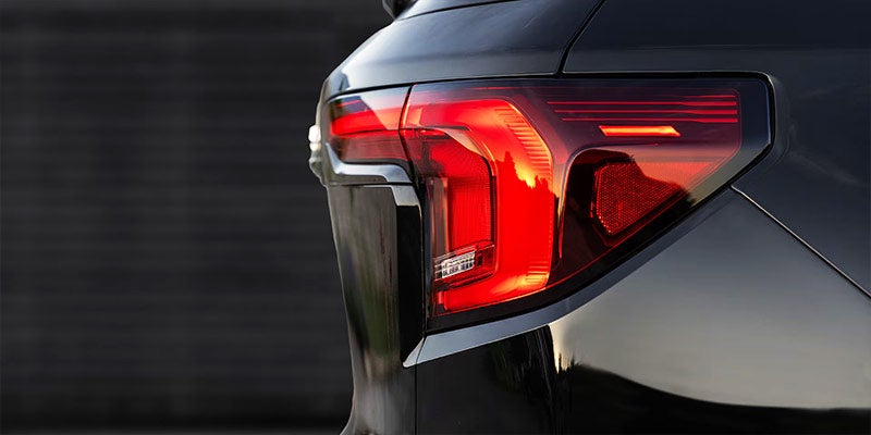 The rear lights of the terrain.