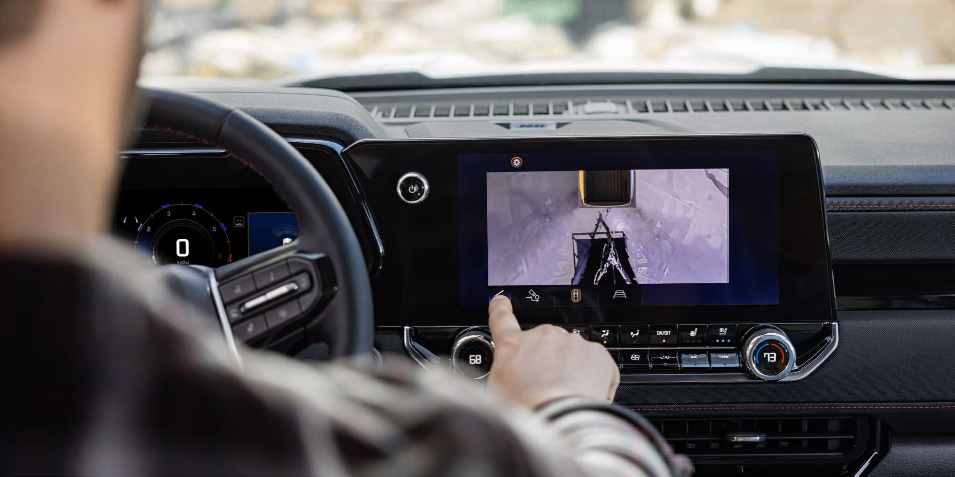The backup cam in the colorado.